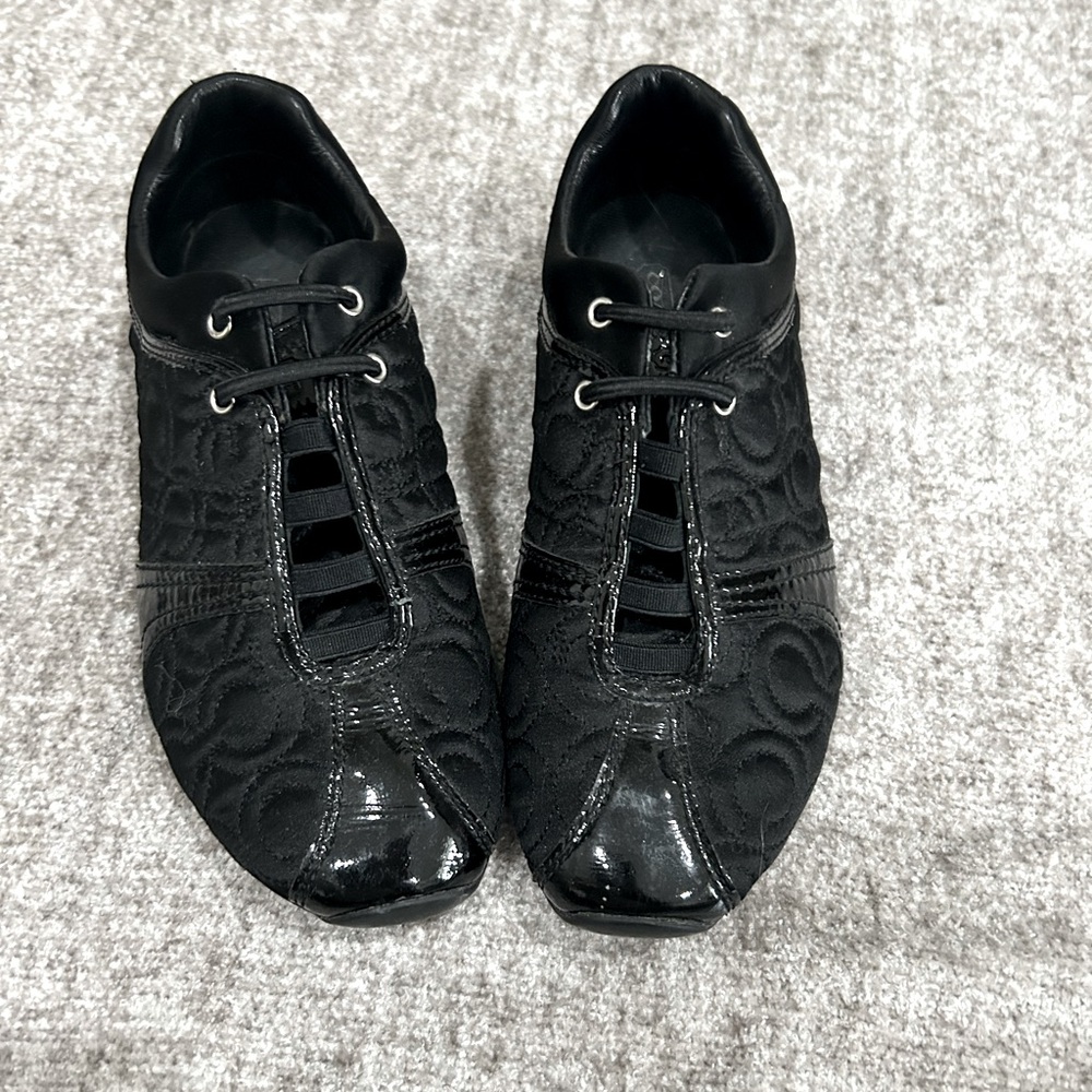 COACH Black slip on sneakers size 7